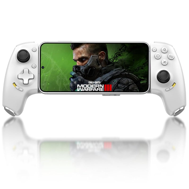 Joso وحدة تحكم الألعاب المحمولة (USB-C) - توصيل وتشغيل مع عصا تحكم/زنبركات بتأثير هول، زرين خلفيين/مدخل صوت 3.5 مم، للعب عن بُعد على Cloud/PS/Xbox/PC، وحدة تحكم عالمية للهواتف - Image 1